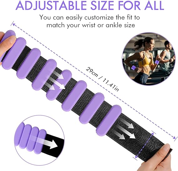 Adjustable Silicone Wrist Ankle Weights