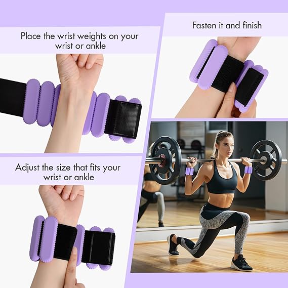 Adjustable Silicone Wrist Ankle Weights